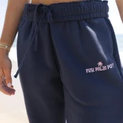 Pink Palm Classic Sweatpants in Navy