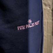 Pink Palm Classic Sweatpants in Navy