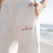 Pink Palm Classic Sweatpants in Pink Opal