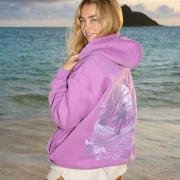 Waves Hoodie in Açai