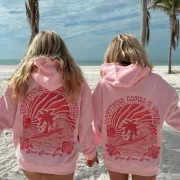 Waves Pink Hoodie