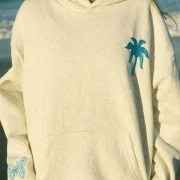 Pink Palm Puff To Live For the Hope of it All Hoodie Heather