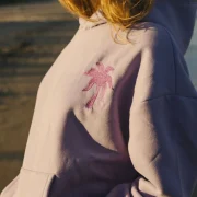 Pink Palm Puff To Live For the Hope of it All Hoodie Lilac