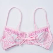 Pink Palm Puff Luna Top in Paradise Pink